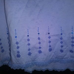 Express Skirts - NWOT Express Flowered& Sequin Detailed Skirt Express Skirts - NWOT Express Flowered& Sequin Detailed Skirt